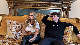 Bakfra og ansiktsbehandling for busty influencer Jaz i podcast