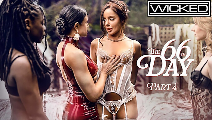 Foursome panas dengan kecantikan alami Vanna, Hazel, Demi, dan Penny