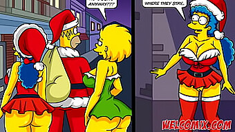 Hyvää joulua! Aviomies lahjoittaa vaimonsa kodittomille Simpsons Hentai -elokuvassa